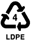 LDPE Recycle logo